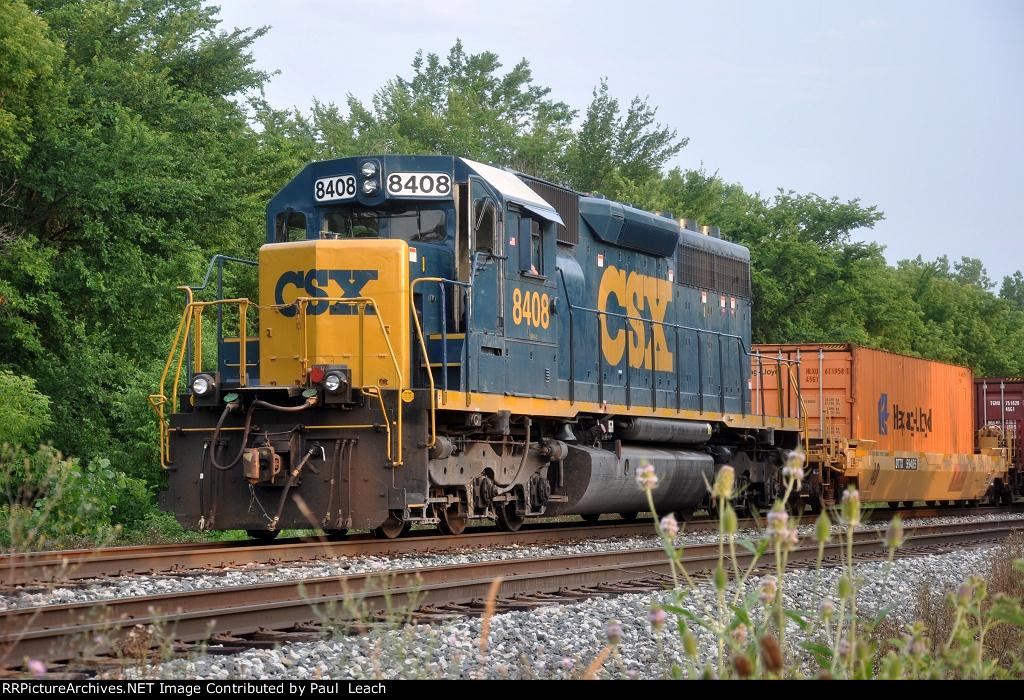 Tied down eastbound intermodal